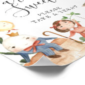 Kinderrijmpjes Baby Shower Baby's Zijn Slecht Teke Poster (Hoek)