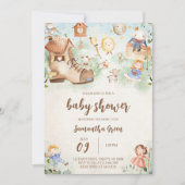 Kinderrijmpjes Baby Shower Kaart (Voorkant)