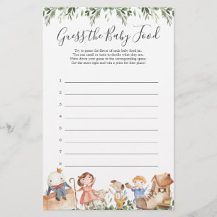 Kinderrijmpjes Baby Shower Raad het Babyvoedsel