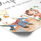 Kinderrijmpjes Baby Shower Raad Hoeveel Luiers Poster (Hoek)
