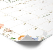 Kinderrijmpjes Raad de Bevalling Datum Shower Spel Poster (Hoek)