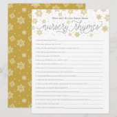 Kinderrijmpjes spel kaart geslacht neutrale douche (Voorkant / Achterkant)