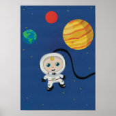 Kinderruimteastronaut Poster (Voorkant)