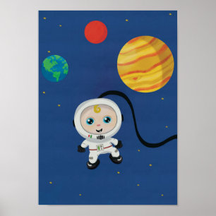 Kinderruimteastronaut Poster