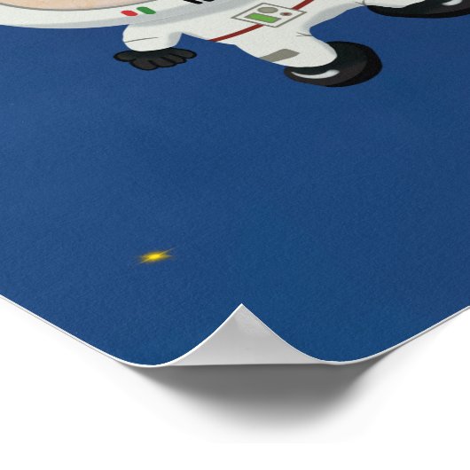 Kinderruimteastronaut Poster (Hoek)