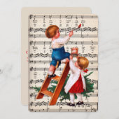 Kinderschilder Feestdagenkaart (Voorkant / Achterkant)