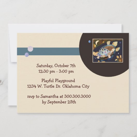 Kinderschildpad Kaart (Achterkant)