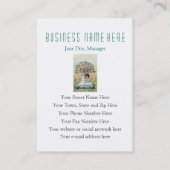 Kinderschrijver, leraar Visitekaartje (Achterkant)