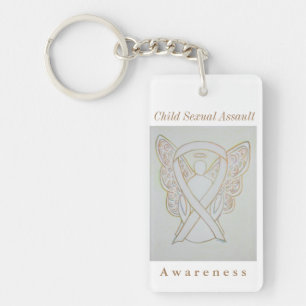 Kinderseksuele bewustwording Ribbon Sleutelhanger