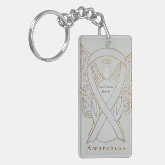 Kinderseksuele bewustwording Ribbon Sleutelhanger (Voorkant Links)