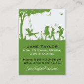 KinderSilouette Contactkaartje (Achterkant)