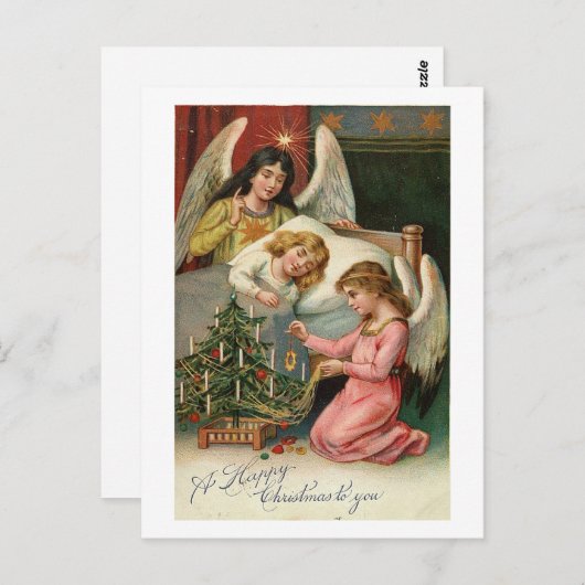 Kinderslaap met Angels Briefkaart (Voorkant / Achterkant)