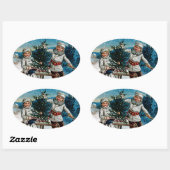 Kinderslaapjes Ovale Sticker (Vel)