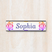 Kinderslaapkamer Naam Plaque Idee Deurbordje (Voorkant)