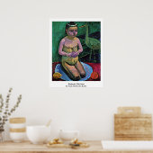 Kinderslag met Stork door Paula Modersohn-Becker Poster (Keuken)