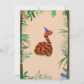 Kinderslangen van de Birthday Party Kaart (Achterkant)