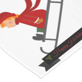 KINDERSLEDING IN RODE CHRISTMAS KORTE TAFELLOPER (Hoek)