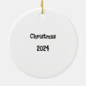 Kinderslee kerstversiering keramisch ornament (Achterkant)