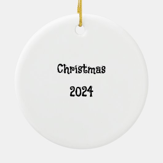 Kinderslee kerstversiering keramisch ornament (Achterkant)