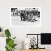 KinderSleigh Seward Alaska 1912 Poster (Thuiskantoor)