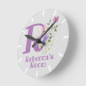 Kinderslot met naam en Initiaal Ronde Klok (Hoek)