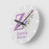 Kinderslot met naam en Initiaal Ronde Klok (Hoek)