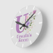 Kinderslot met naam en Initiaal Ronde Klok (Hoek)