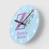 Kinderslot met naam en Initiaal Ronde Klok (Hoek)