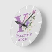 Kinderslot met naam en Initiaal Ronde Klok (Hoek)