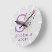 Kinderslot met naam en Initiaal Ronde Klok (Hoek)