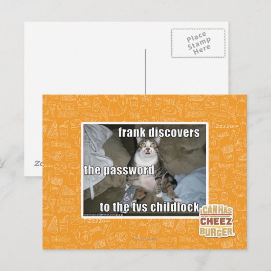 Kinderslot op tv briefkaart (Voorkant / Achterkant)