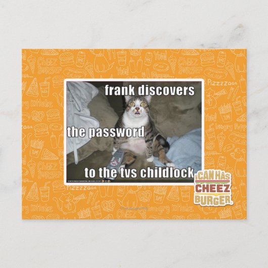 Kinderslot op tv briefkaart (Voorkant)