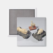 Kinderspeelgoed: egel, leeuw en duif, Su Magneet (Voorkant / Achterkant)