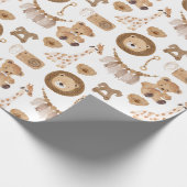  kinderspeelgoed, leeuw, Beer, Rockpaarden Cadeaupapier (Hoek)