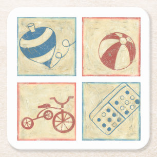 Kinderspeelgoed van Chariklia Zarris Kartonnen Onderzetters