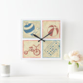 Kinderspeelgoed van Chariklia Zarris Vierkante Klok (Huis)