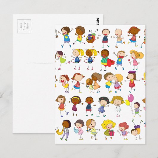 Kinderspelen Briefkaart (Voorkant / Achterkant)