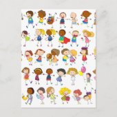 Kinderspelen Briefkaart (Voorkant)