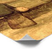 Kinderspelen: detail van een jongen op stelten poster (Hoek)