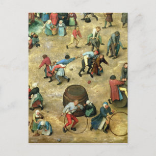 Kinderspelen: detail van onderaan briefkaart