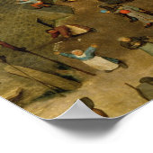 Kinderspelen: detail van rechterbovenhand poster (Hoek)