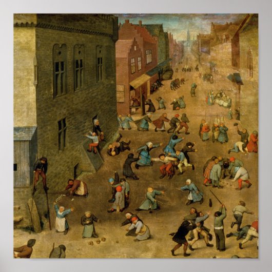 Kinderspelen: detail van rechterbovenhand poster (Voorkant)