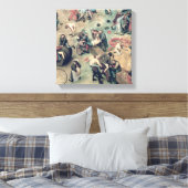 Kinderspelen: detail van rechtse onderste spelen canvas afdruk (Insitu (Slaapkamer))