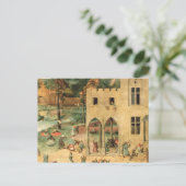 Kinderspelen: details van linksboven briefkaart (Staand voorkant)