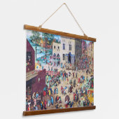Kinderspelen, Pieter Bruegel Hangend Wandkleed (Gebogen)