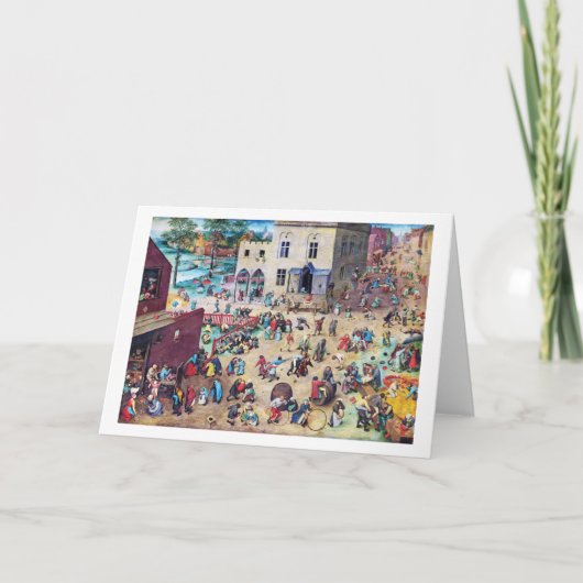 Kinderspelen, Pieter Bruegel Kaart (Voorkant)