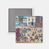 Kinderspelen, Pieter Bruegel Magneet (Voorkant / Achterkant)