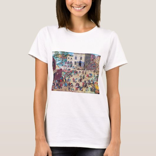 Kinderspelen, Pieter Bruegel T-shirt (Voorkant)