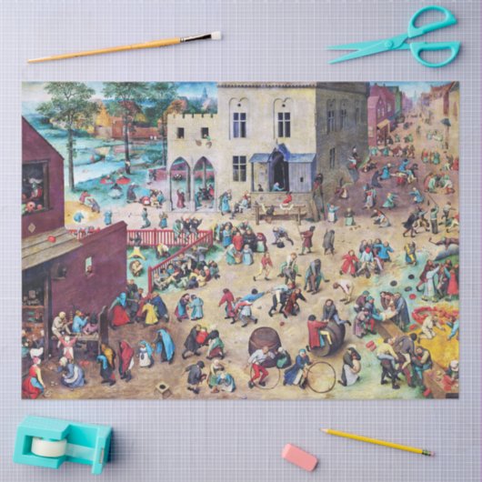 Kinderspelen, Pieter Bruegel Tissuepapier (Craft)