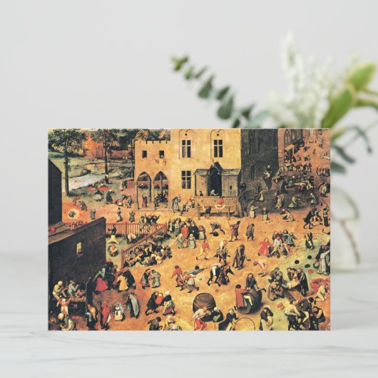 KinderSpelen, schilderkunst, Kaart (Staand voorkant)